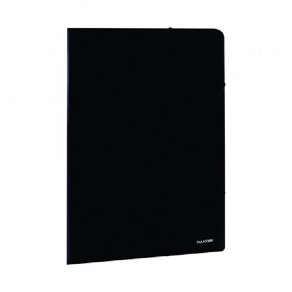 Pasta Aba Elástica PP Ofício A02BL Preto 1 UN Plascony
