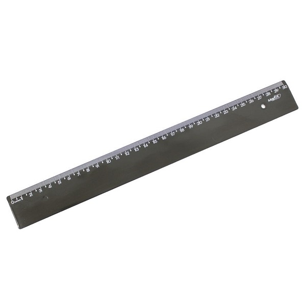 Régua New Line 30cm Black Piano 1 UN Waleu
