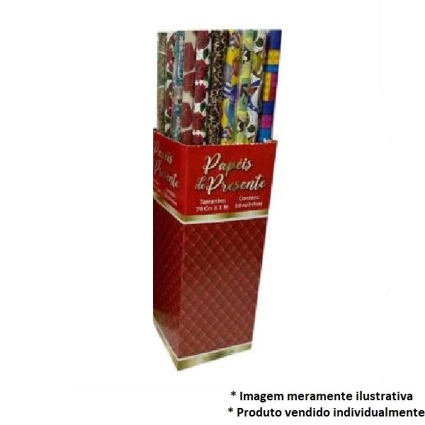 Papel para Presentes Rolo Sortido 70x100cm 1 Folha Ergoprinter