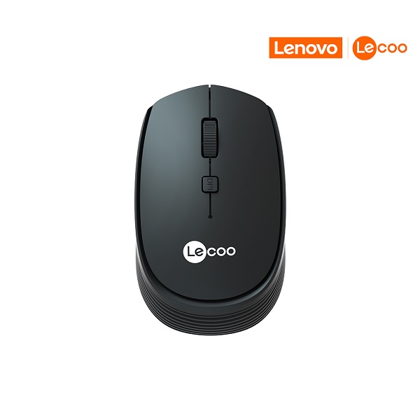 Mouse Sem Fio WS202 1 UN Preto Lecoo