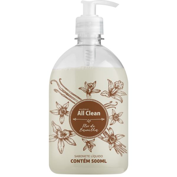 Sabonete Líquido Perolado All Clean Flor de Baunilha 500ml 1 UN Audax