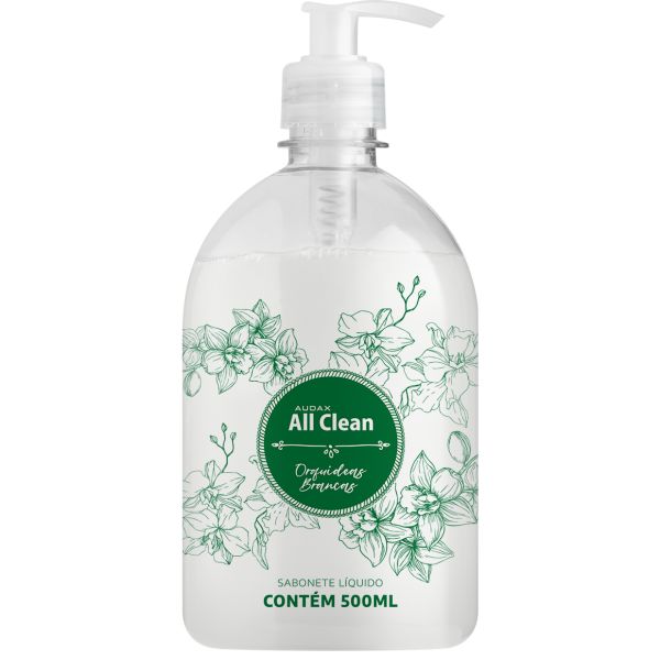 Sabonete Líquido Perolado All Clean Orquídeas Brancas 500ml 1 UN Audax