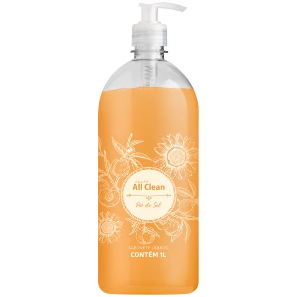 Sabonete Líquido Perolado All Clean Pêssego 1L 1 UN Audax