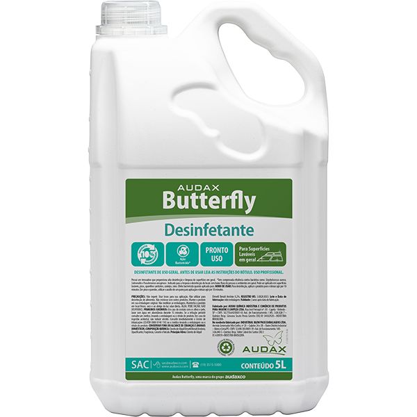 Desinfetante Pronto Para Uso Eucalipto Butterfly 5L 1 UN Audax