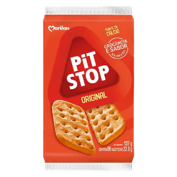 Biscoito Pit Stop Original 137g 1 UN Marilan