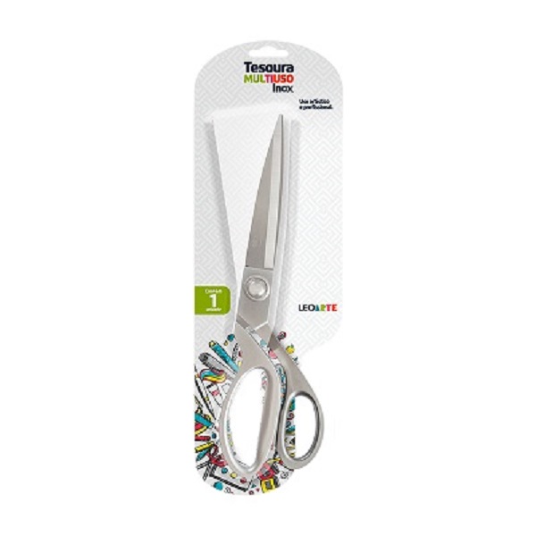 Tesoura Multiuso 23,5cm Inox 1 UN Leonora