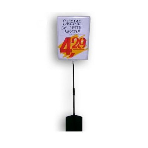 Expositor para Cartaz A4 com Pedestal Regulável 1 UN Metiq