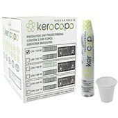 Copo Plástico 150ml Branco CX 2500 UN Kerocopo