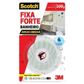 Fita Dupla Face Fixa Forte Banheiro 24mmx1,5m 1 UN Scotch