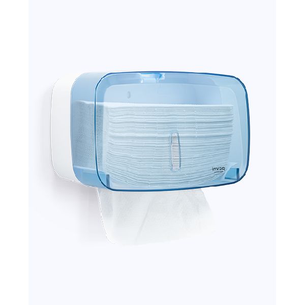 Dispenser Papel Toalha Compacto Interfolhado Azul 1 UN Premisse