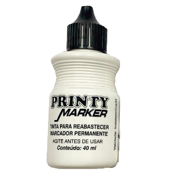 Reabastecedor Marcador Permanente Preto 40ml 1 UN Carbrink