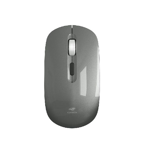 Mouse Sem Fio Recarregável M-w80gy Cinza C3tech