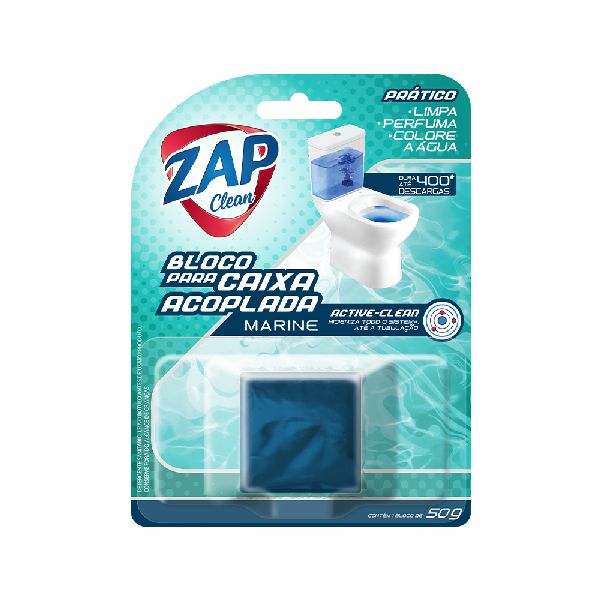 Bloco Caixa Acoplada Marine 50g 1 UN Zap Clean