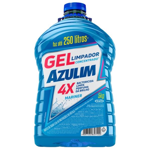 Limpador Desinfetante em Gel Mariner 5Kg 1 UN Azulim