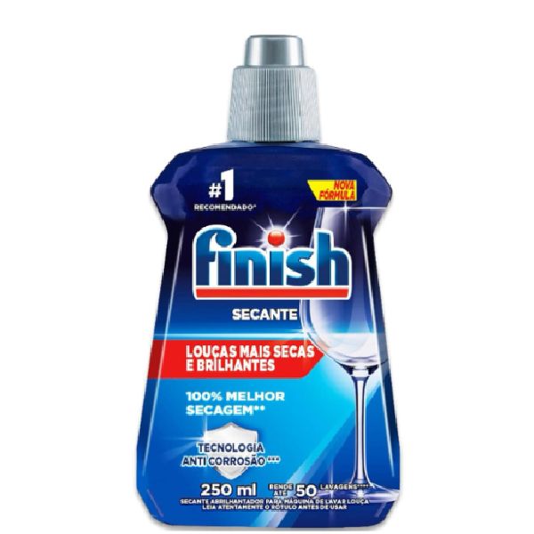 Secante Brilhante para Máquina de Lavar Louça 250ml 1 UN Finish