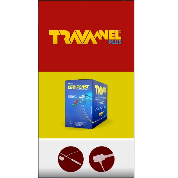 Pino Trava Anel 125mm com 5000 UN Etiquetas Brasil