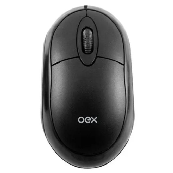 Mouse Óptico com Fio MS10SP Preto 1 UN OEX