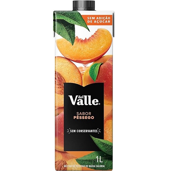 Suco Néctar de Pêssego Light 1L 1 UN Del Valle