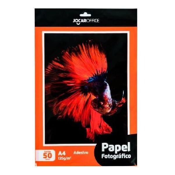 Papel Fotográfico Adesivo A4 135g PT 50 FL Jocar