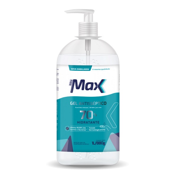 Álcool em Gel 70% Antisséptico para Mãos 1L 1 UN Edumax