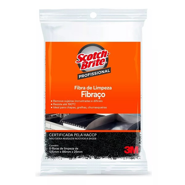 Fibra de Limpeza Fibraço PT 5 UN Scotch Brite