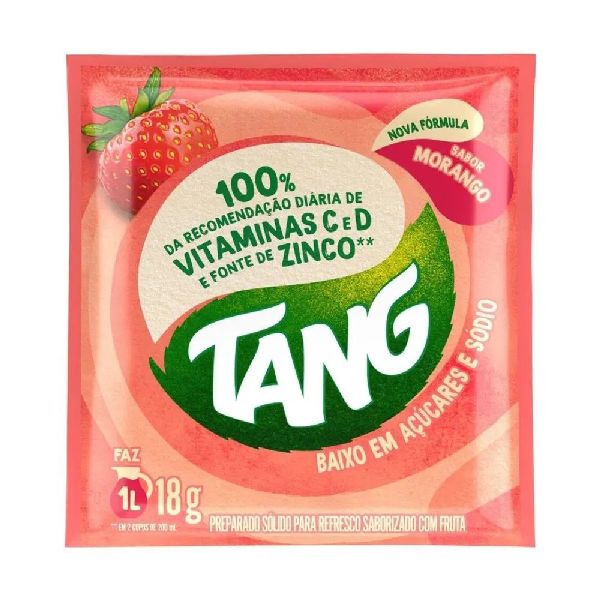 Refresco em Pó de Morango 18g 1 UN Tang