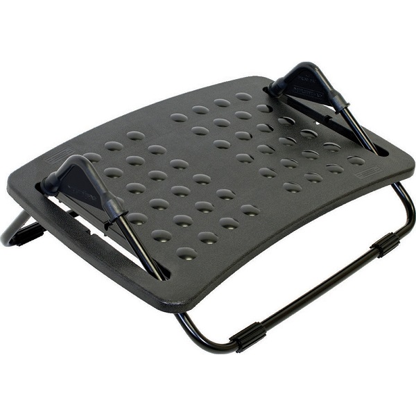 Apoio para os Pés Ergonômico ABS Preto 1 UN Multivisão