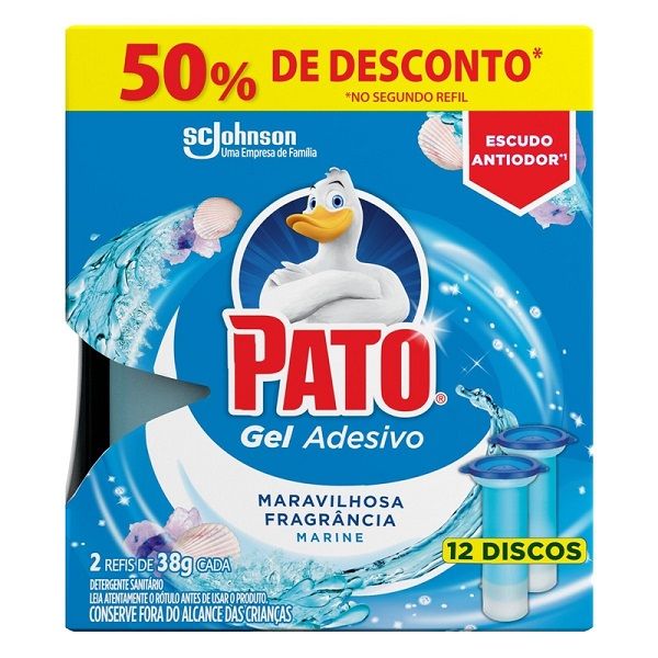 Gel Adesivo Marine com 2 Refis e 12 Discos 1 UN Pato