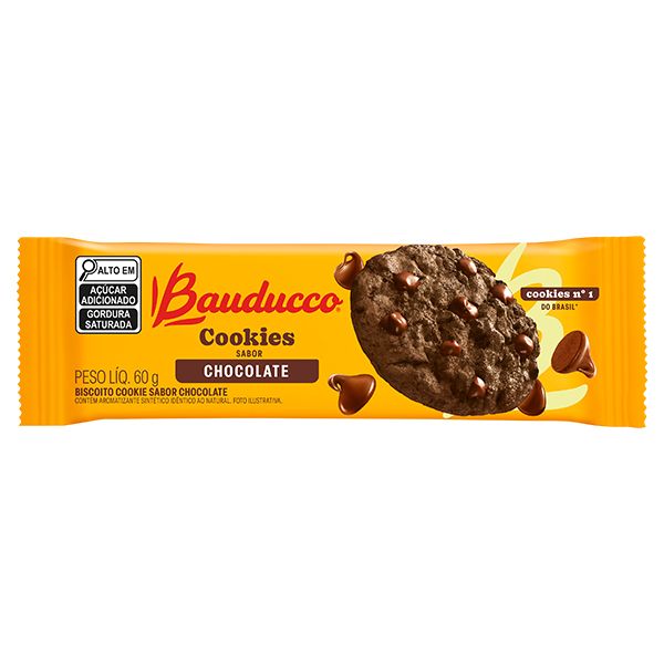 Cookies Sabor Chocolate 60g 1 UN Bauducco