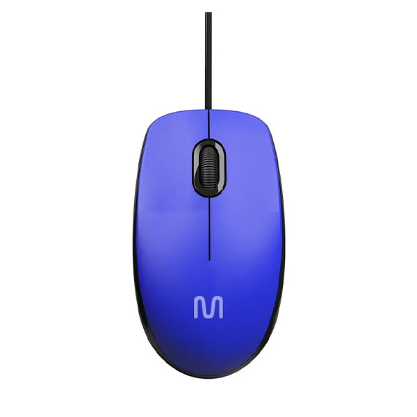 Mouse Óptico com Fio 1200dpi Azul MF400 1 UN Multi