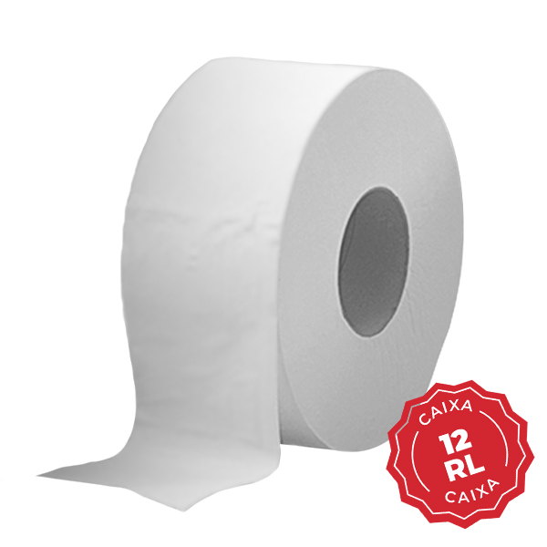 Papel Higiênico Folha Simples 500m CX 12 RL Max Pure