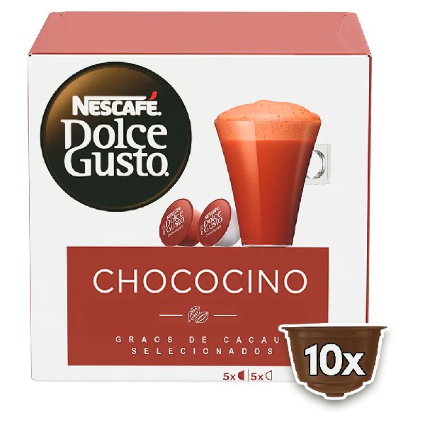 Cápsula de Chocolate Chococino CX 10 UN Nescafé Dolce Gusto