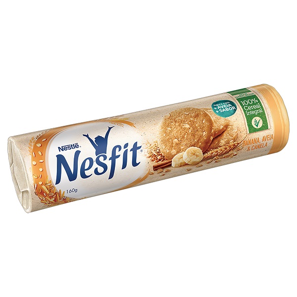 Biscoito Nesfit Banana, Aveia e Canela 160g 1 UN Nestlé