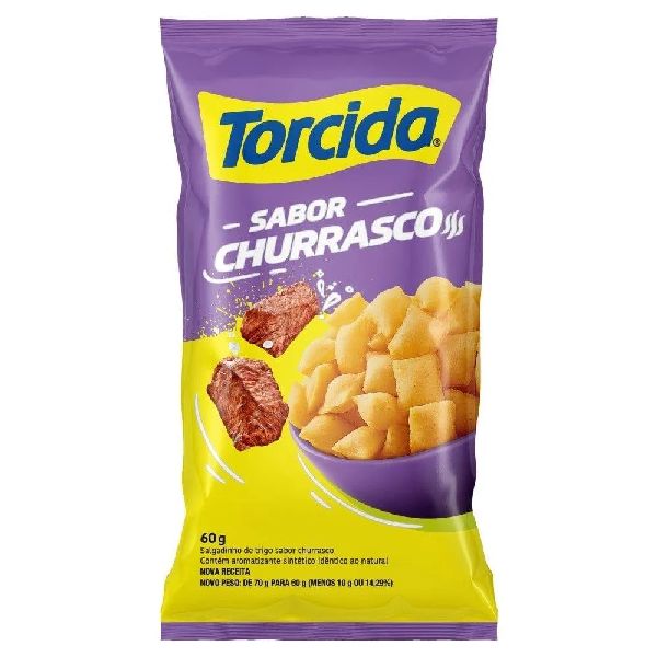 Salgadinho Torcida Churrasco 60g 1 UN Torcida