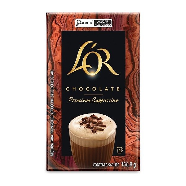 Café Solúvel Cappuccino Premium Chocolate CX 8 UN L'or