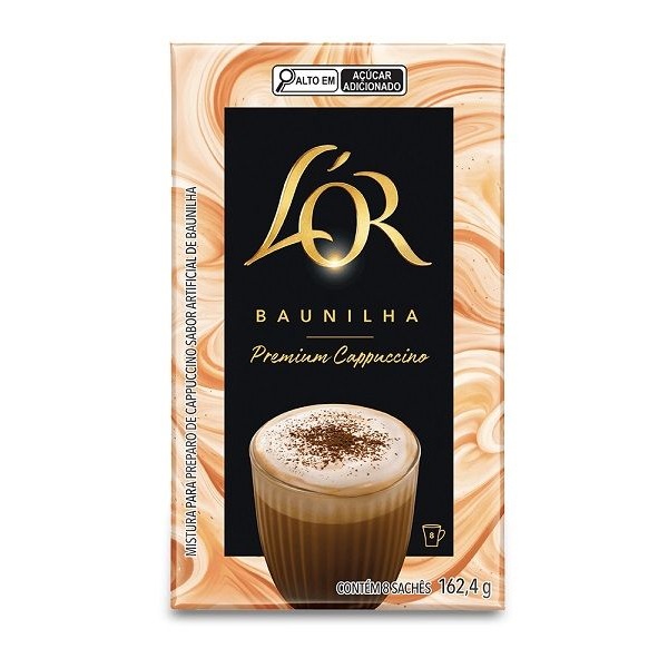 Café Solúvel Cappuccino Premium Baunilha CX 8 UN L'or