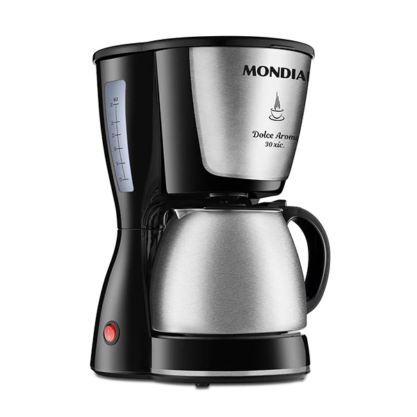 Cafeteira Elétrica Dolce Arome 127V Preto/Inox 1 UN Mondial
