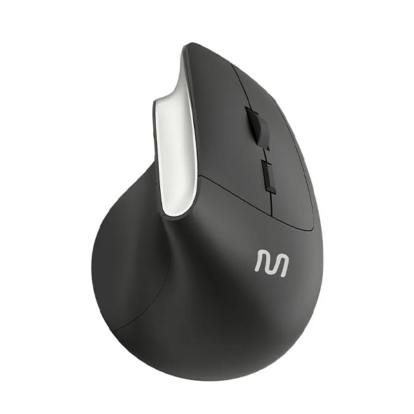 Mouse Sem Fio Ergonômico Vertical 1600dpi MO384 Preto 1 UN Multi
