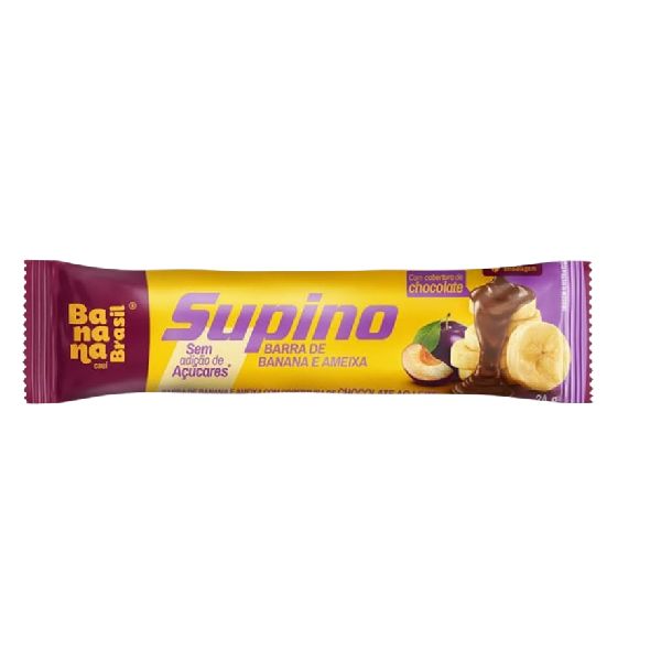 Barra de Fruta Supino Banana e Ameixa Zero e Sem Glúten 24g 1 UN Banan