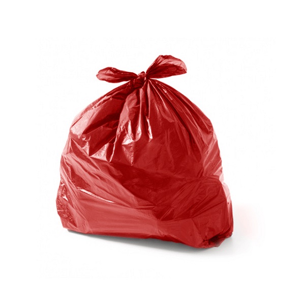 Saco de Lixo Reforçado 300L Vermelho 110x130cm PT 100 UN Plastjoia