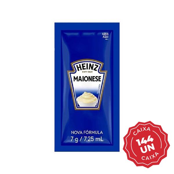 Maionese em Sachê 7g CX 144 UN Heinz