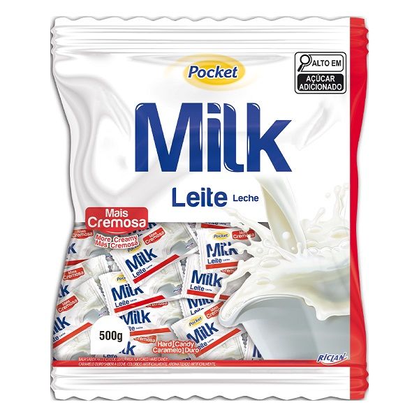 Bala de Leite 500g 1 PT Pocket