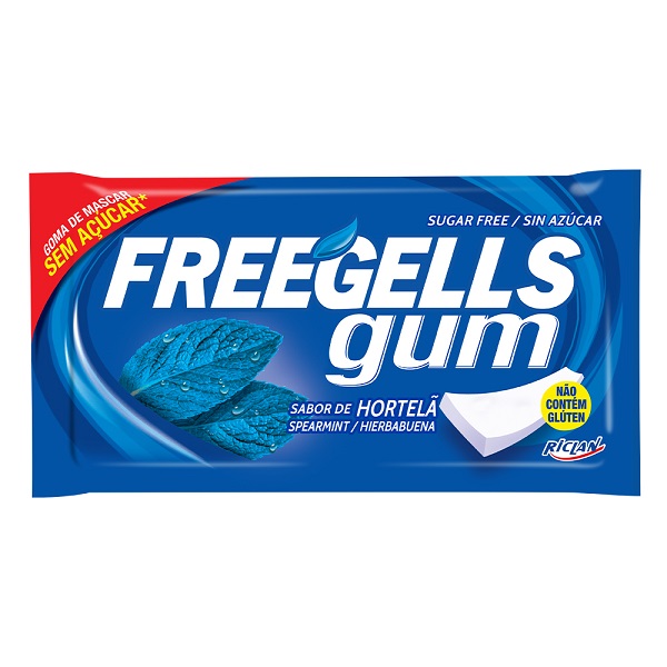 Chiclete Sabor Hortelã 8,5g 1 UN Freegells