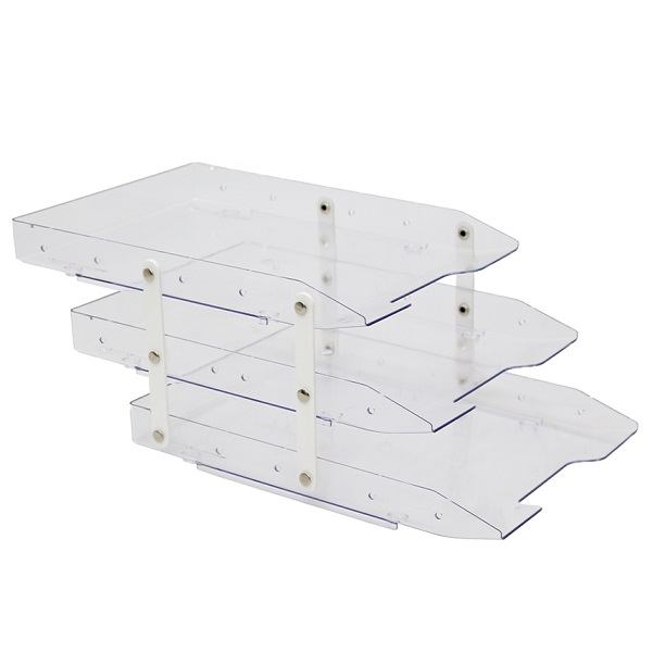 Caixa de Correspondência Tripla Móvel Slim Cristal 1 UN Waleu