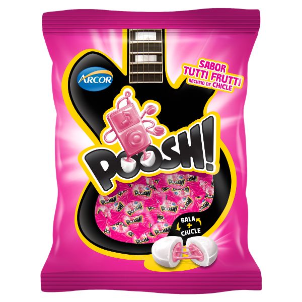 Bala Poosh Tutti Frutti 100g 1 PT Arcor