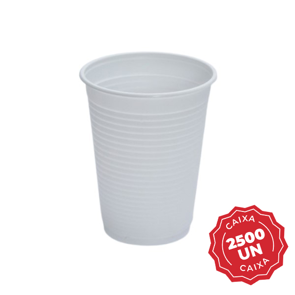 Copo Plástico 150ml Branco CX 2500 UN Ecocoppo