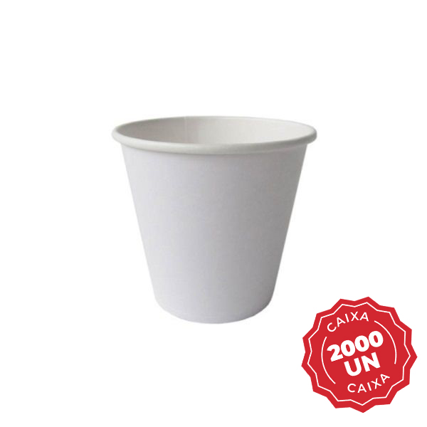 Copo Descartável de Papel Branco 60 ml CX 2000 UN Monouso