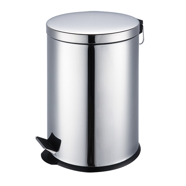 Lixeira Redonda com Pedal 20L Inox 1 UN Lar Plásticos