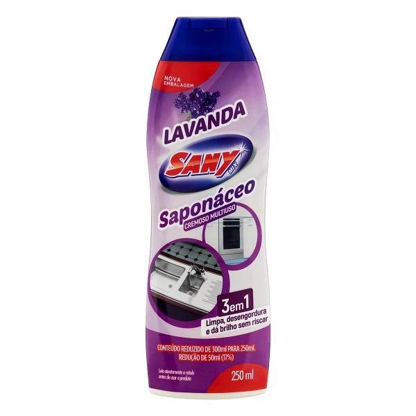 Saponáceo Cremoso 250ml Lavanda 1 UN Sany