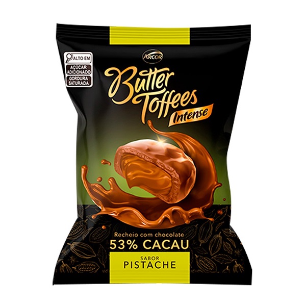 Bala Butter Toffees Pistache 500g 1 PT Arcor